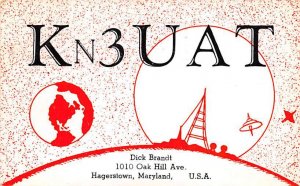 KN3UAT Hagerstown, MD, USA QSL 1962 