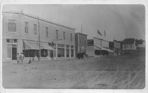 J35/ Nucla Colorado RPPC Postcard c1910 Main Street Alcun Hotel Stores 320