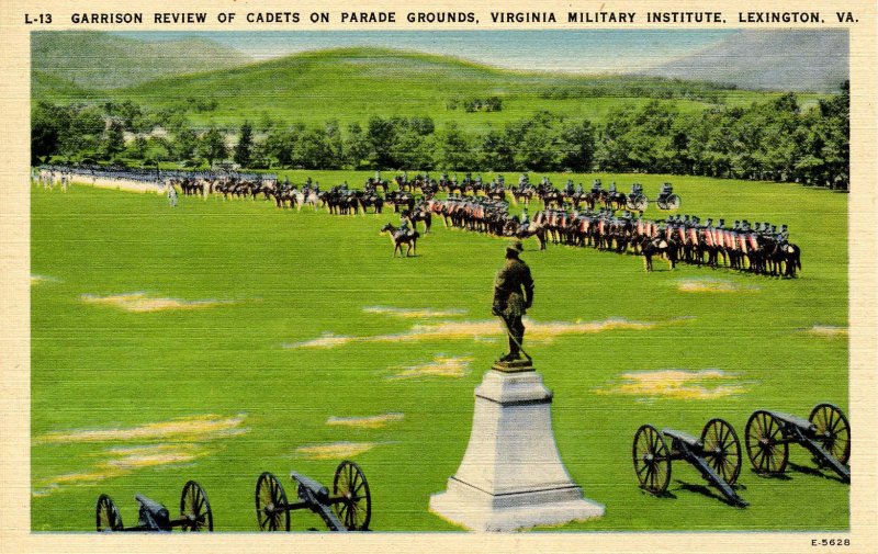 VA - Lexington. Virginia Military Institute, Garrison Review of Cadets