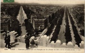 CPA PARIS 16e-Panorama pris de l'Arc de Triomphe (325603)