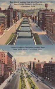 Ohio Cincinnati Erie Canal Looking East From Plum Street & Central Parkwa...