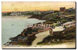 Old Postcard Saint Lunaire Vue Generale De La Plage