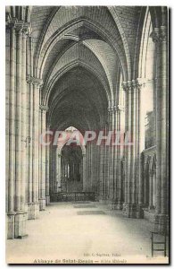 Postcard Abbey of Saint Denis Allee Side