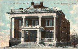 Watertown South Dakota SD BPOE Elks Lodge 1900s-10s Postcard