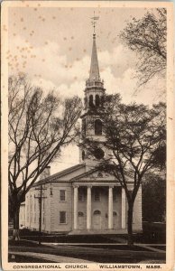 Congregational Church Williamstown Mass Undivided Back Postcard A H L Bemis UP 