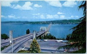 Postcard - The Lake Washington Floating Bridge - Seattle, Washington 