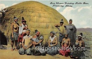 Zulu Women Drinking Kaffir Beer Kimberley, Africa Unused 