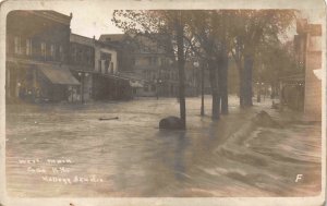 Kellogg Photo RPPC West Main Street After Flood in Cuba, New York~115297