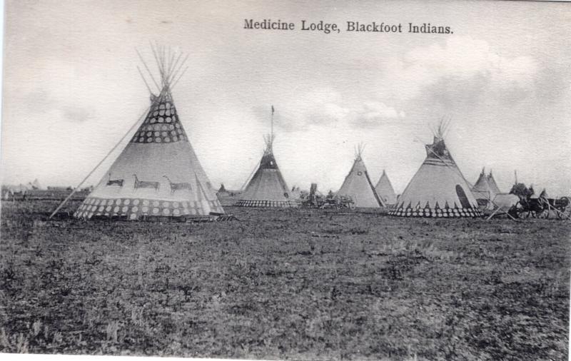 Medicine Lodge, Blackfoot Indians, 1908