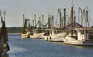 MS - Biloxi. Shrimp and Oyster Fishing Boats