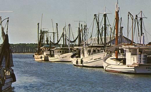 MS - Biloxi. Shrimp and Oyster Fishing Boats