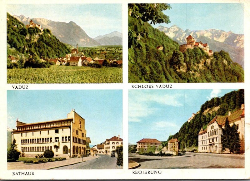 Liechtenstein Gruss Aus vaduz Multi View 1955