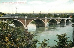 IA, Des Moines, Iowa, 6th Avenue Bridge, Iowa Post Card Company No. 563