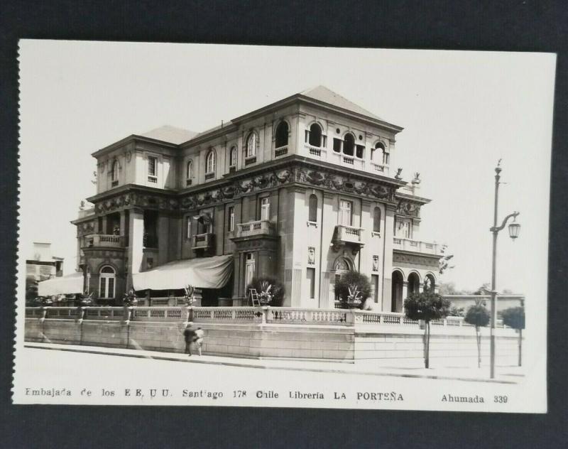 Mint Santiago Chile La Porteña Vintage Real Picture Postcard