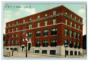 C. 1910 Y.M.C.A Building Aurora, IL Postcard P169 