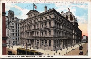 U.S Post Office 9th And Market Streets Philadelphia Pennsylvania Postcard  C101