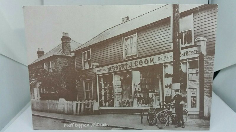 Vintage Reproduction Postcard of Pitsea Post Office Essex circa 1920