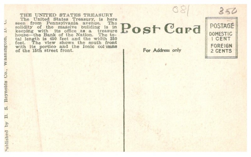 Washington D.C.   U.S. Treasury