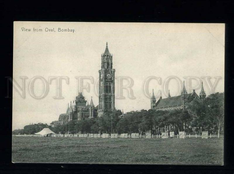 213751 INDIA BOMBAY from Oval Vintage undivided back postcard