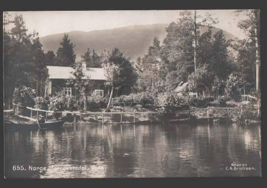 114945 Norge NORWAY Faergestedet VOSS Vintage photo postcard