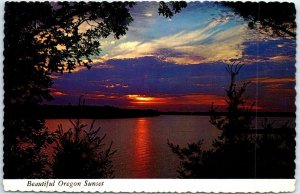 Postcard - Beautiful Oregon Sunset, USA