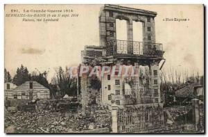 Sermaize les Bains Old Postcard Ruins Lombard Street