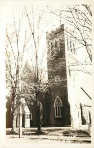 1940s RPPC Postcard; Eglise Anglican Church Waterloo Quebec Canada posted