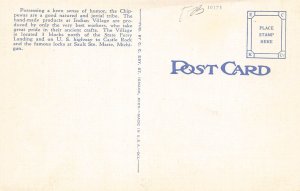 LPD29   St Ignace   Michigan Postcard Indian Village