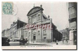 Old Postcard Paris Church St Elizabeth Temple