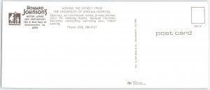 Charlottesville VA Postcard Howard Johnson's UVA Rotunda Dexter Press Chrome