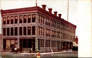 Postcard Post Office in Moline, Illinois