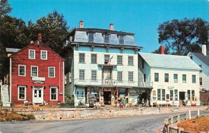 ROCKPORT, ME Maine THE OLD BOOK SHOP & CASTLE BARN TREASURES  Roadside Postcard