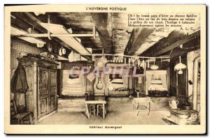 Old Postcard L & # 39Auvergne Poetics Interior poetic