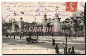 Old Postcard Paris Porte Maillot and Luna Park