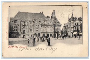 c1905 Stadhuis Haarlem City hall in Haarlem Netherlands Antique Postcard