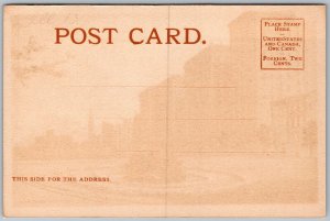 Vtg Chicago Illinois IL Michigan Avenue 1900s View Old Postcard