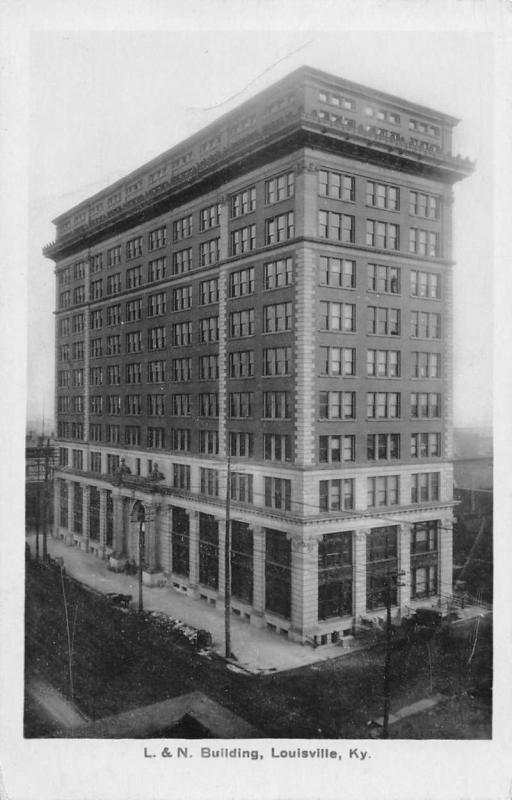 Louisville Kentucky birds eye view L & N Building real photo pc Z11993