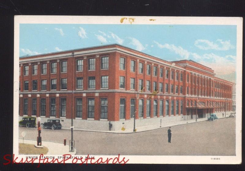 SPRINGFIELD MASSACHUSETTS UNION STATION RAILROAD DEPOT 