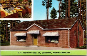 Postcard U.S. Highway No. 29 in Concord, North Carolina~139087