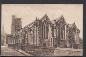 Cornwall Postcard - Launceston Parish Church    RS10534