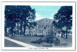 c1940's Court House Exterior Scene Malvern Arkansas AR Unposted Vintage Postcard