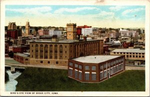 Postcard Bird's Eye View of Sioux City, Iowa~138087