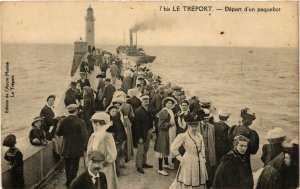 CPA Le TRÉPORT-Depart d'un paquebot (348103)