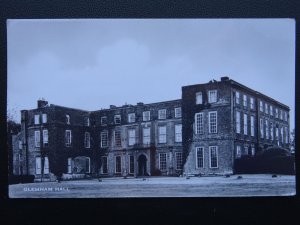 Suffolk Little Glemham GLEMHAM HALL Front View - Old RP Postcard