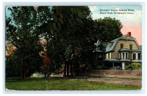 Brewster Street Looking West Bridgeport CT Connecticut Postcard (AG15)