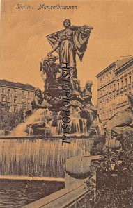 STETTIN POLAND~MANZELBRUNNEN~PHOTO POSTCARD