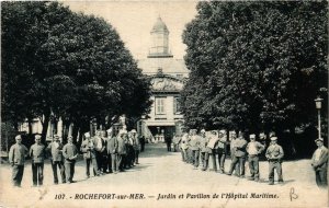 CPA ROCHEFORT-sur-MER Jardin et Pavillon de l'Hopital Maritime (666910)