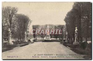 Saint Maixent Old Postcard Monument of National Defense