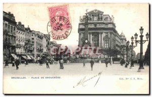 Old Postcard Brussels Place de Brouckere
