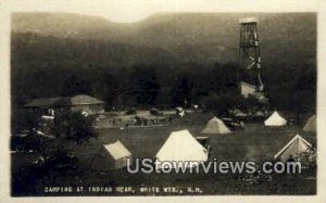 Real Photo - Camping, Indian Head in White Mountains, New Hampshire